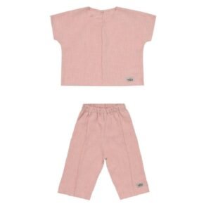 Ramie Baby/Kid Clothing Set - Rosa